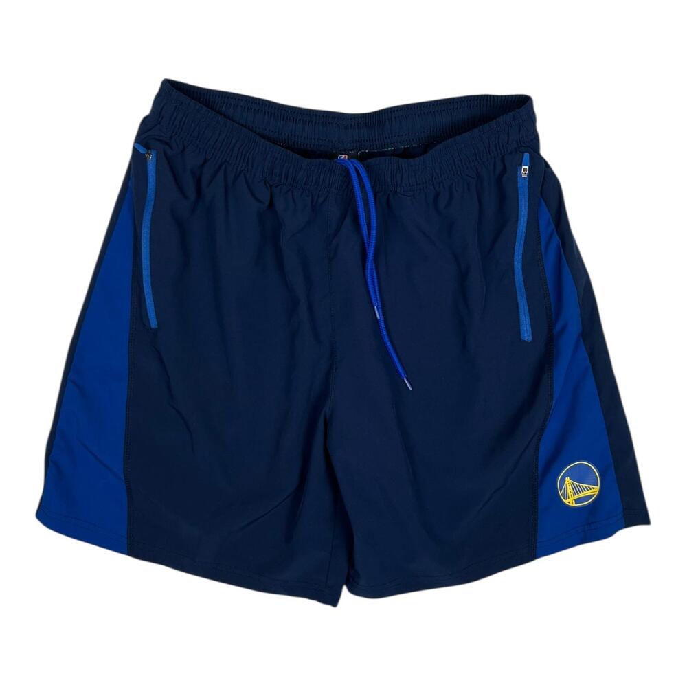 Golden State Warriors Shorts Mens XL Blue NBA Basketball Drawstring Waist UNK
